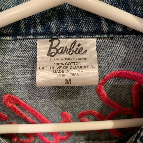 Blue Jean Barbie Jacket Girls Size Medium - Picture 5 of 7